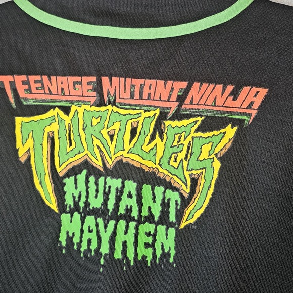 TMNT Teenage Mutant Ninja Turtles Jersey Shirt Boys Youth Sz 14 16 Graphic Top - Picture 12 of 14